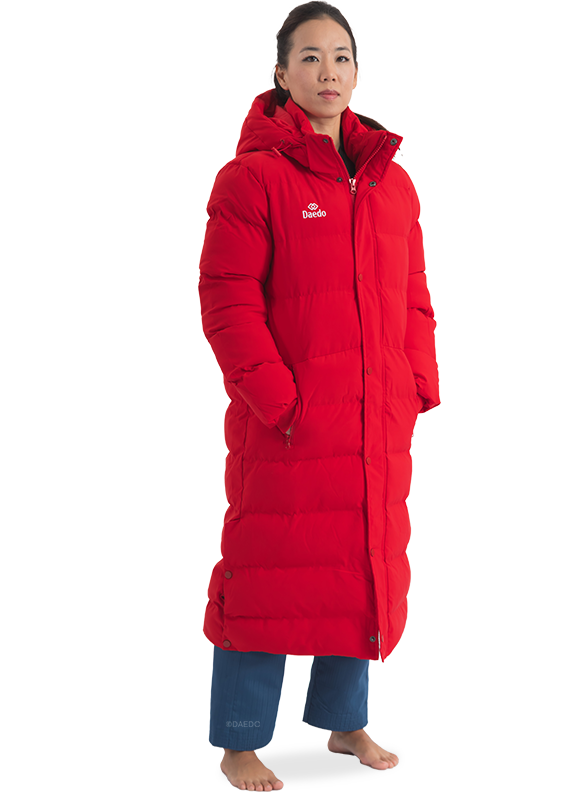 LONG PUFFER JACKET RED – Daedo