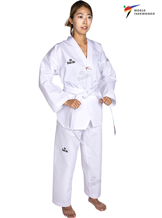 WT DOBOK WHITE NECK