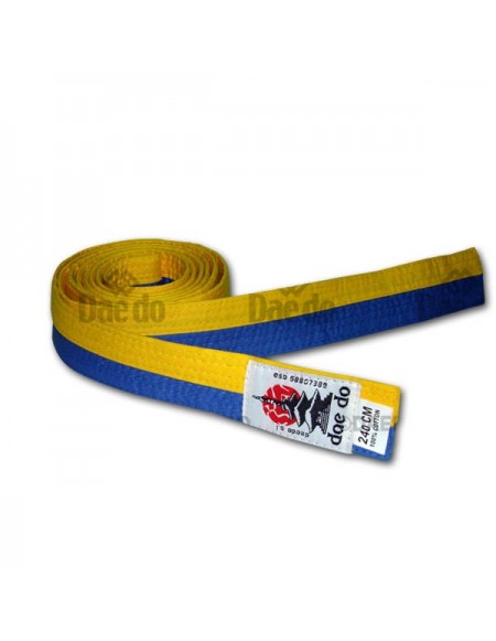 Kyokushin Senior Belt Yellow-Blue 280 cm