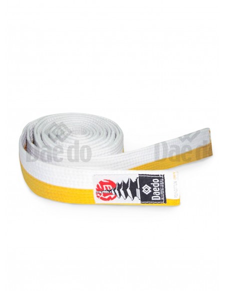 Senior Belt White-Yellow 285cm