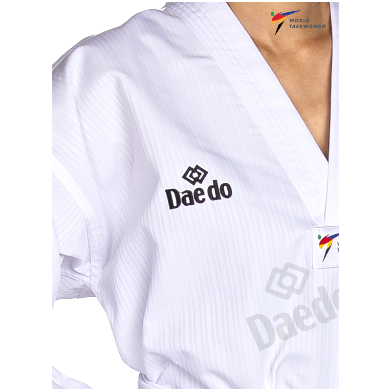 Bellicose WTF Dobok Taekwondo White-V, The Bellicose