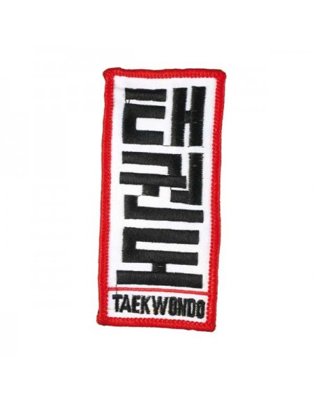 ES 2287 - Emblema Taekwondo blanco/rojo
