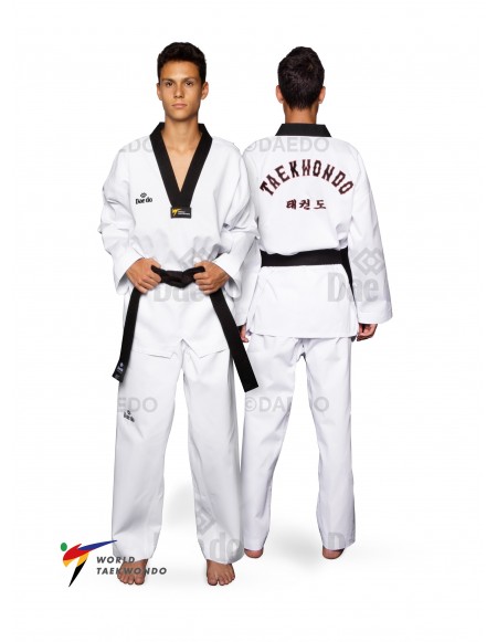 TA 1021 - Dobok cuello negro WT