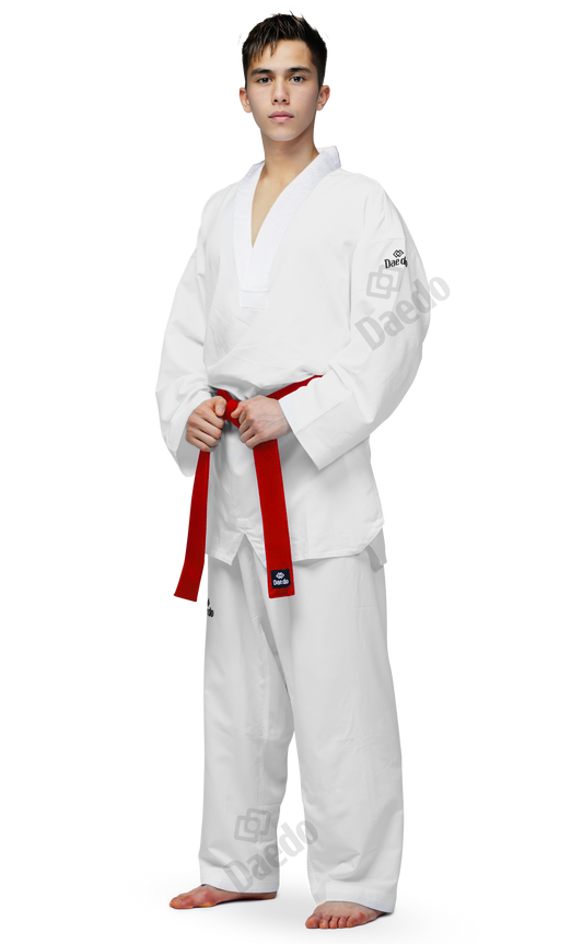 WT ULTRA COMPETITION DOBOK - WHITE NECK