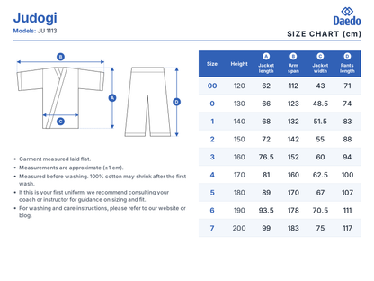JUDOGI “GOLD” BLANCO