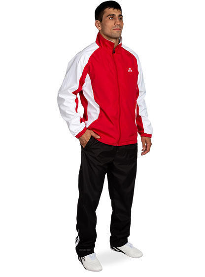 TRACKSUIT WHITE/RED/BLACK