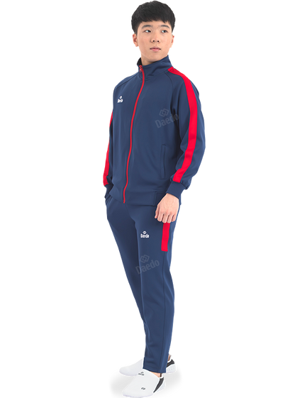 SLIM FIT CON CUELLO AZUL/ROJO