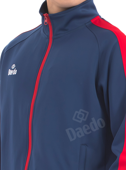 SLIM FIT CON CUELLO AZUL/ROJO