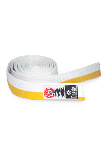 285CM BELT- WHITE/YELLOW