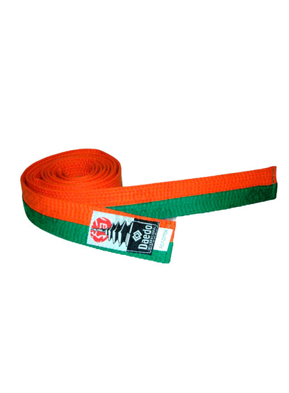 Datu Belt 285CM BELT- ORANGE/GREEN – Daedo