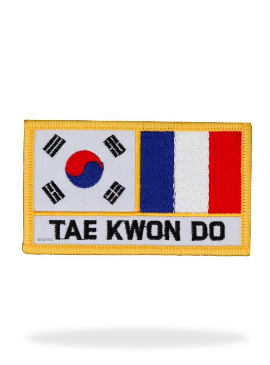 KOREA-FRANCE TAEKWONDO BADGE SQUARE