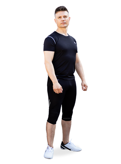 PANTALON CORTO FIT4 HOMBRE NEGRO
