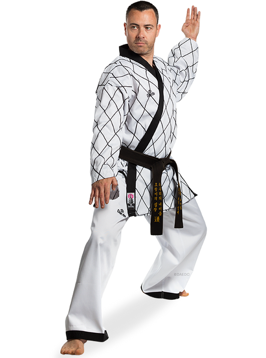 RHOMBUS EMBROIDERY HAPKIDO UNIFORM